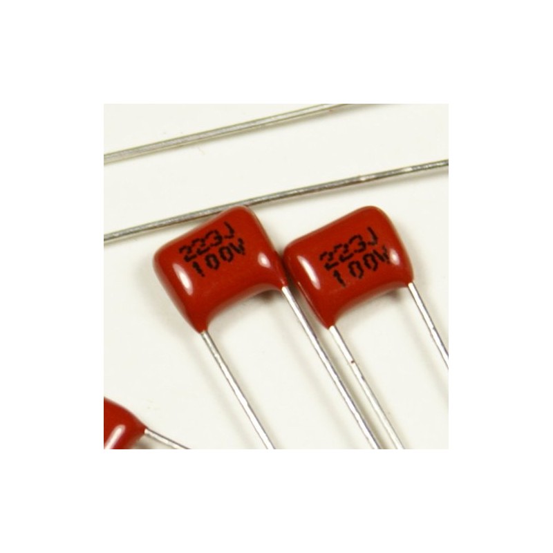 mLaval D65 3 Pairs 0.022uf 100v 223J Round Aluminum Plastic/Ceramic
