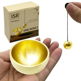 YOYODOGS Mini Singing Bowls for Healing Set,Portable Sound Bowl Brass Handcrafted for Yoga,Meditation And Mindfulness,Chakra Healing Relaxation Gifts For Men,Women