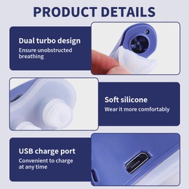FunnAura 3 Adjustable Wind Speeds Micro CPAP Sleep Apnea Machine, Stop Snoring Mist Mask Devices for All Nose Shapes