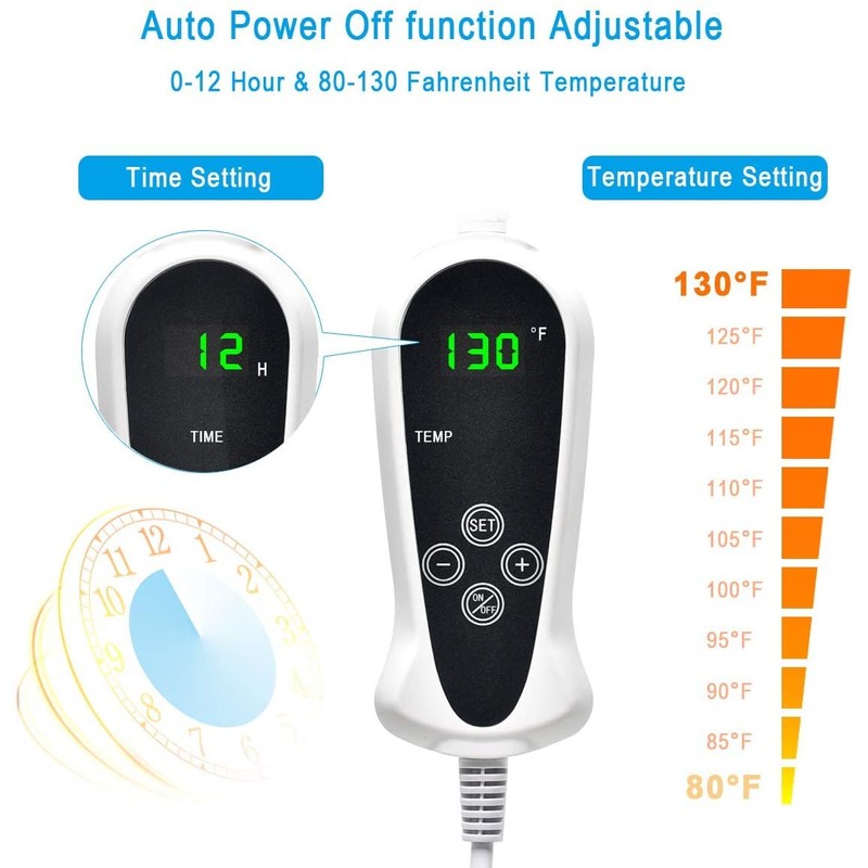 RIOGOO Pet Heating Pad Large, 22 x 18 Inch Dog