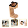 TEHAUX 1Pc Bamboo Smart Watch Charging Stand Elegant Natural Holder