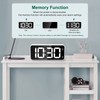 HERMIC Alarm Clock Bedside Clock Large Digital Led Display, Full-Range