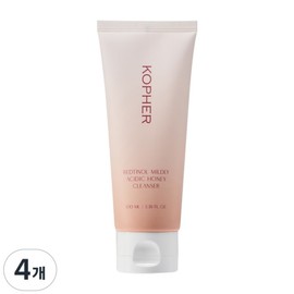 Koper Redtinol Mildly Acidic Honey Cleanser Gel Cleanser Hypoallergenic Moisturizing Skin Barrier Mildly Acidic Cleanser 100m, 4 pieces, 100ml / 코페르 레드티놀 약산성 꿀렌저 젤클렌저 저자극 보습 피부장벽 약산성 클렌저 100m, 4개, 100ml