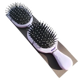 Mibella Beauty & Co Profi Haarbürste mit Wechselkopf, Professional Hair Brush für alle Haartypen, Lila, Haarpflege - 23902