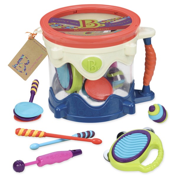 B. toys – Musical Drum – 7 Instruments Toy Drum
