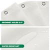 Biscaynebay Extra Long Fabric Shower Curtain Liner 72 Inch Width