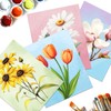 GLASSWINDS 12 Pcs Pre Drawn Canvas to Paint for Adults,