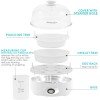 Elite Gourmet EGC700CW Rapid Egg Cooker, 7 Eggs, Auto Shut-Off,
