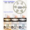 Zhairdalstar 24W LED Flush Mount Ceiling Fan Ring Light Kit