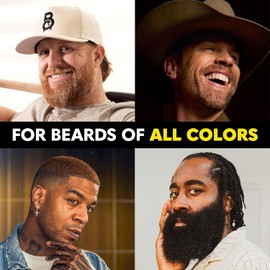 The Beard Club 1 Day Temporary Beard Dye for Men - Black Beard, Mustache & Eyebrow Color for a Fuller, Well-Defined Look, Water & Sweat Resistant, Up to 30 Applications, 0.3 fl oz