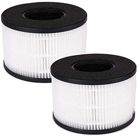 BS-03 True HEPA Replacement Filter Compatible with PARTU and SLEVOO BS-03 HEPA Air Purifier, 3-in-1 H13 Grade True HEPA Replacement Filter, Part U and Part X, 2-Pack