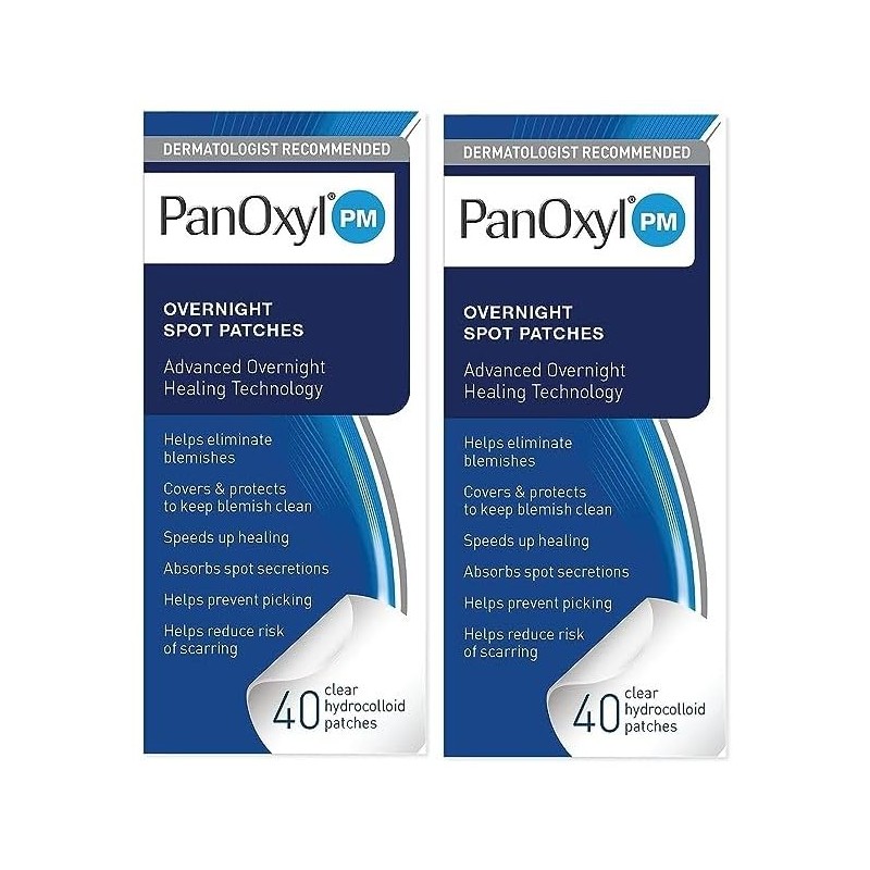 PanOxyl PM Overnight Spot Patches, Advanced Hydrocolloid Healing Technology, Fragrance