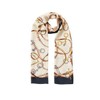 Daks (신세계강남점)DCSC5E011N2 SILK100%네이비 체인패턴 롱 실크스카프 (Sinsgaekangnam) DCSC5E011N2 100% Silk