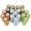 New Bulk Lot of 200 Monte Carlo Poker Chips -