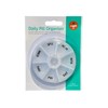 Weekly Pill Box 7 Days Medication Organizer, Clear Plastic Easy