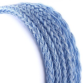 Linsoul Tripowin Zonie 16 Core Silver Plated Cable SPC Earphone Cable (QDC-3.5 mm, Blue)