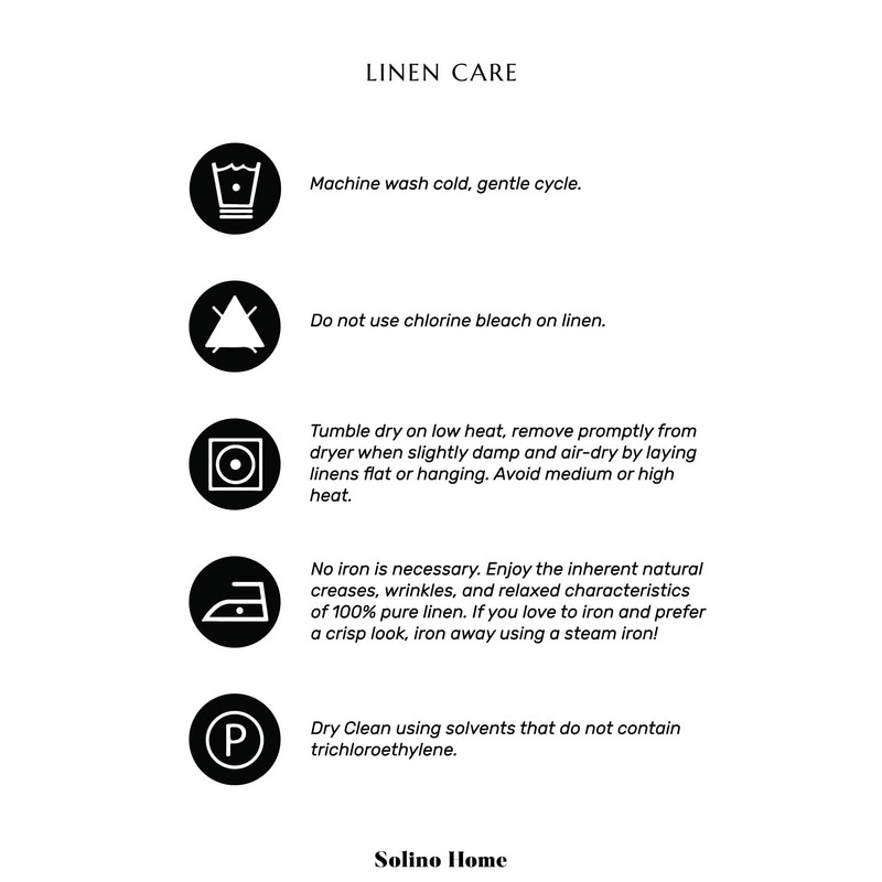 Solino Home Linen Light Blue Table Runner 120 Inches Long