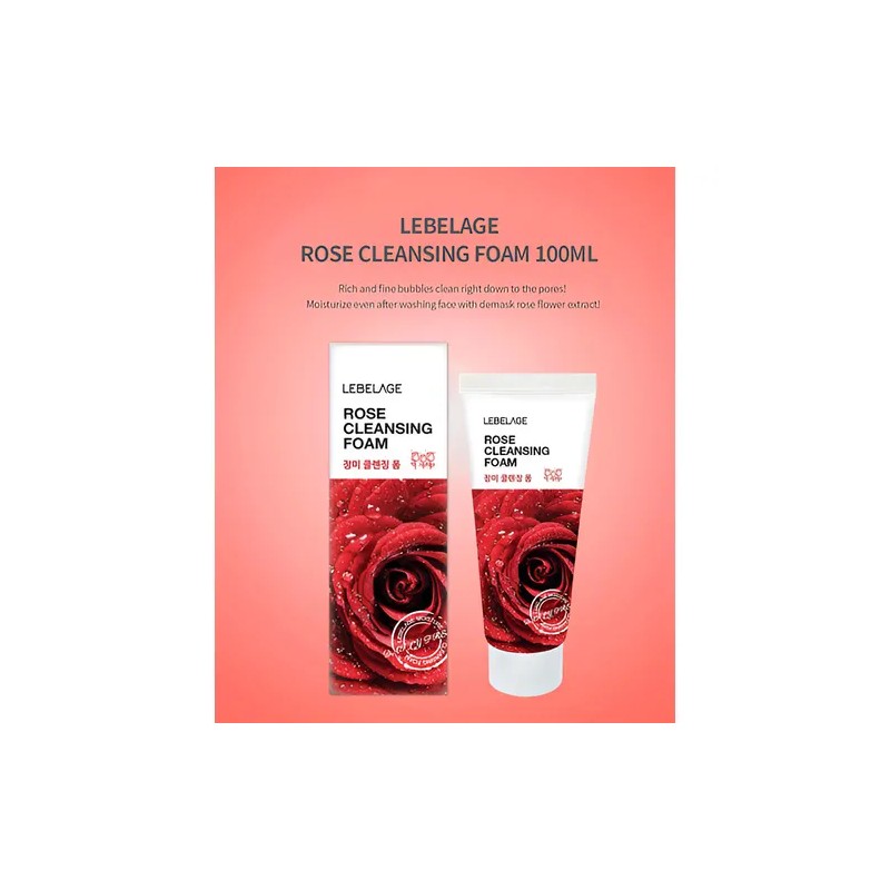 Jabon Espuma Coreana_ Arroz Rosas_ Limpieza Profunda (2pz)