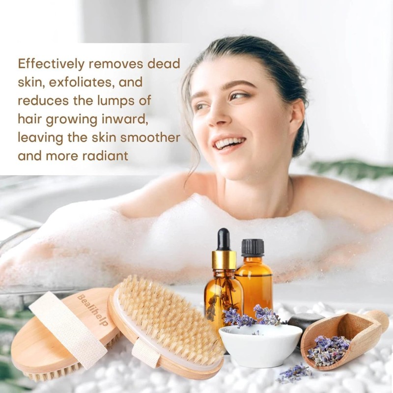 Bealihelp 2 Pack Dry Brushing Body Brush