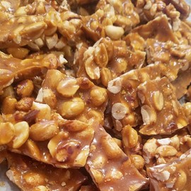 Peanut Brittle 200g Bag, Pouch Traditional Retro Nut Cluster