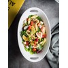 YHOSSEUN Large Serving Bowl with Handles, 1.5 Quarts Oval Serving
