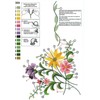 KAMACA Embroidery Kit, Flat Stch, Stem Stitch, Pre-Drawn Cotton, Complete