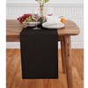 Solino Home Black Table Runner 72 Inches Long - Dru
