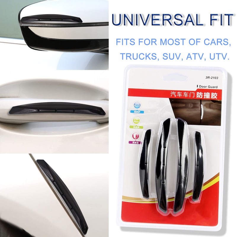 Car Door Edge Guards Protector - 4Pcs Auto Anti-Collision Crash