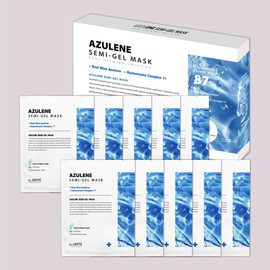 Sante Azulene semi-gel mask pack 1 box [10 sheets] Moisture soothing moisturizing solution for sensitive skin and deep dryness / 상떼 아줄렌 세미겔 마스크팩 1box[10장] 수분 진정 보습 예민피부 수부지 속건조 해결