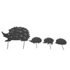 4Pcs Metal Hedgehog Decorative Garden Stakes Cute Animal Hollow Design