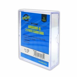 Arkero-G 2-Piece 50 Count Card Box (for over 50 Cards) - Protective Box for Poke, Magic, YuGiOh! Trading Cards