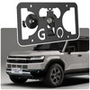 No Drill License Plate Holder Compatible with Toyota Land Cruiser