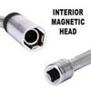 CASOMAN 5/8" Swivel Magnetic Spark Plug Socket, 3/8" Drive x