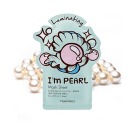 TONYMOLY I’m Pearl Luminating Sheet Mask – Korean Hydrating & Moisturizing Face Mask with Vitamin Infused Pearl Extract, Brightens & Revives Skin