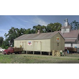Walthers, Inc. Op Storage Shed Kit, 4-1/4 X 2-3/4 x 2-1/4" 10.6 X 6.8 X 5.6cm, Grey
