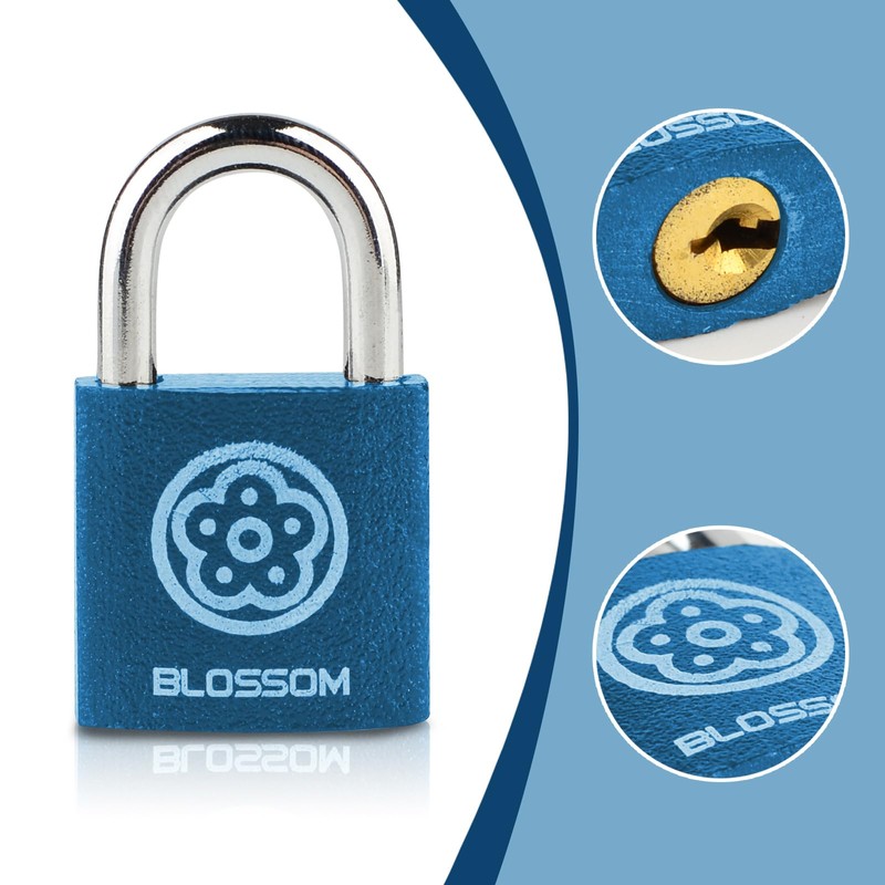 2 Pack Iron Padlock with Keys Heavy Duty Padlock High