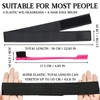 KEYRI 4 Pcs Elastic Wig Headband, 3.5cm Width Elastic Band