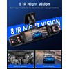 NHOPEEW 4 Channel Front and Rear Dash Cam for Cars