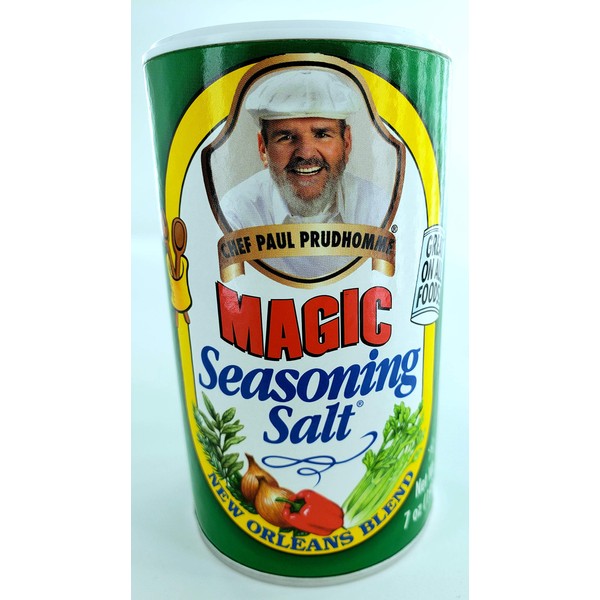 Chef Paul Prudhomme's Magic Seasoning Salt New Orleans Blend -- 7 Ounce (Pack of 2)