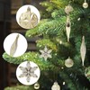 ZANZER 40 Pcs Christmas Baubles Ball Gold Glitter Christmas Ball