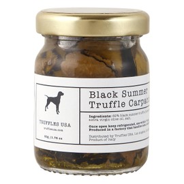 TRUFFLES USA Black Truffle Slices Carpaccio 1.76 oz - Imported from Italy - Specialty Truffle slices in Extra Virgin Olive Oil - Vegetarian - Gluten Free