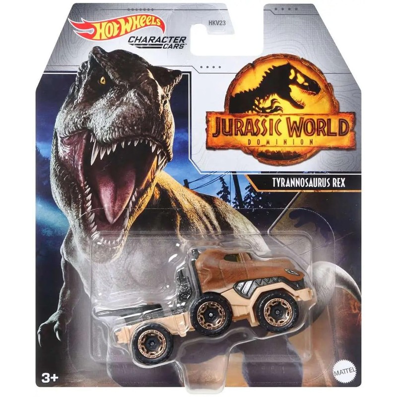 Hot Wheels Jurassic World Character Cars Set of 4 Diecast