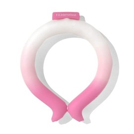 [F.O.インターナショナル] ICE RING アイスリング 正規品 28℃で凍る [新色登場！] (おとな用 Mサイズ 首回り約30cm, ピンクグラデーション)
