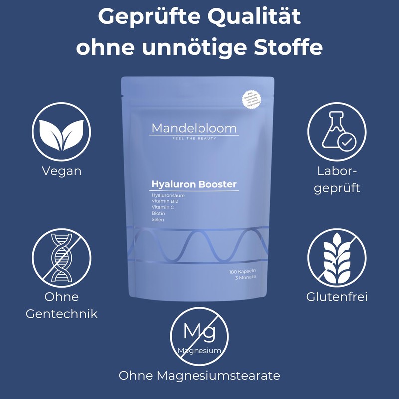Hyaluronic Booster • High Dose Hyaluronic Acid 500 mg •