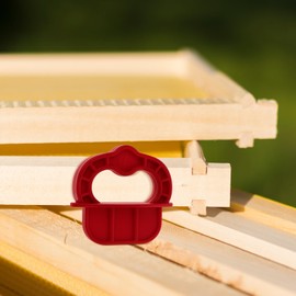 Angoily 12PCS Deck Board Jig Spacers, Decking Board Spacer Rings, Decking Tool Spacer Ring for Hardwood, Thermal Wood, Pressure Treated Lumber, Composite (Red)