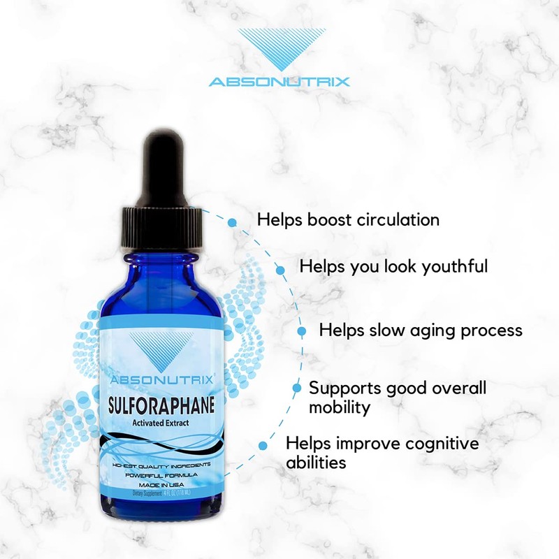 Absonutrix Activated and Stabilized Sulforaphane, 20 mg, 200 Servings, Helps