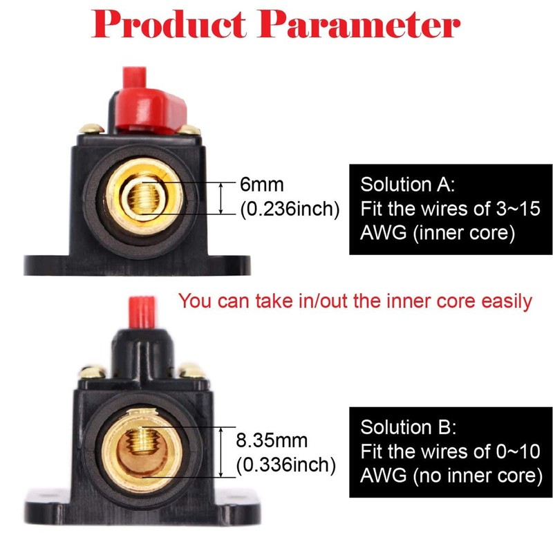 12V 30A Circuit Breaker Reset Fuse PowMr Reset,Audio Inline Fuse