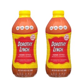 Dorothy Lynch Salad Dressing | Sweet & Spicy | Thick & Creamy | Salads, Dips, Sauces, & Marinades | French Style Condiment | Tangy | Gluten Free | No Trans Fat | USA Made (Home Style, 32 oz (2 Pack))