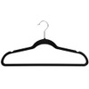 10 PACK VELVET HANGER BLACK