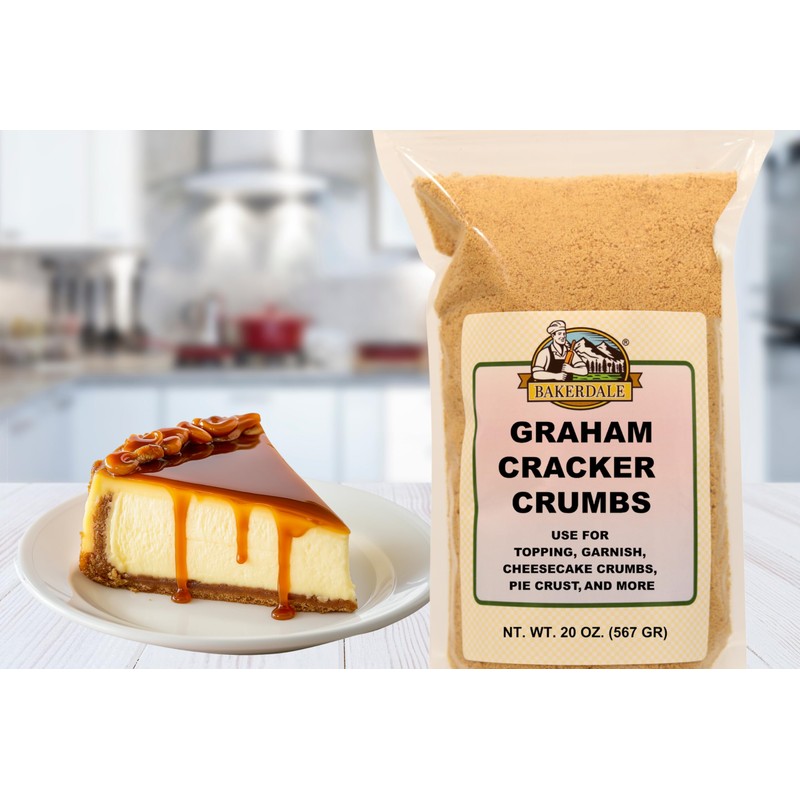 Bakerdale Graham Cracker Crumbs, 20 ounce resealable pouch